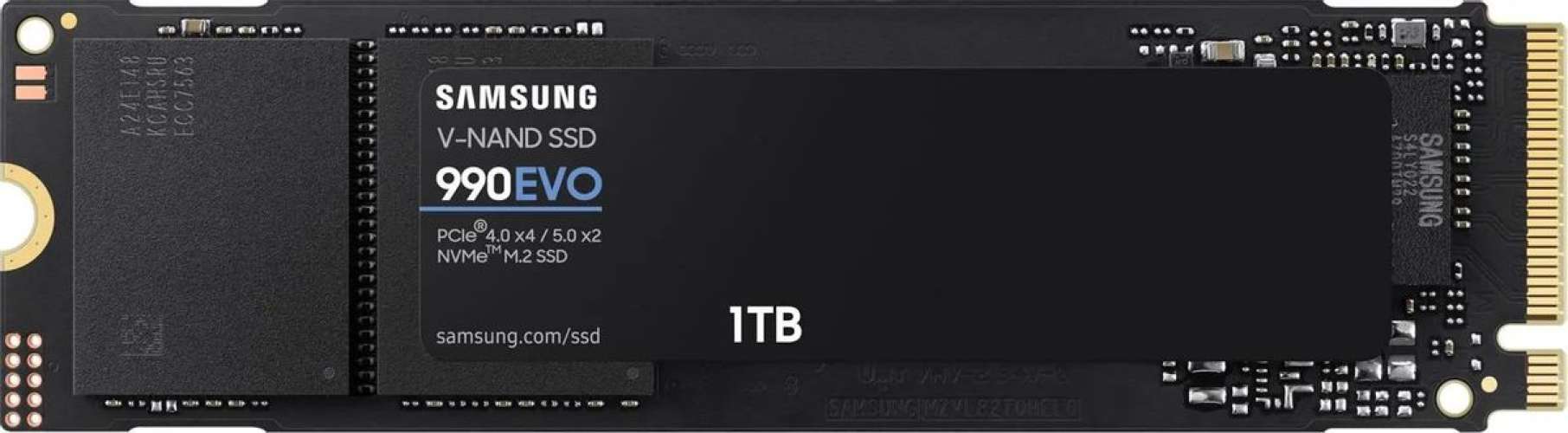 SSD накопитель Samsung 990 EVO 1ТБ, M.2 2280, PCIe 4.0 x4,  NVMe,  M.2 [mz-v9e1t0b/am]